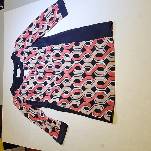 Trina Turk Geometric Print Silk Mini Dress Size 2 - Picture 5 of 9